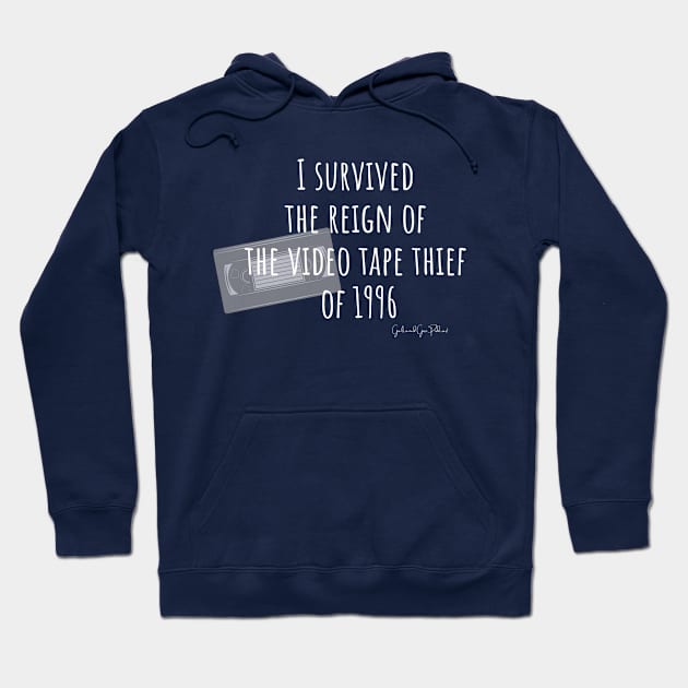 I Survived The Videotape Thief- For the Dark Side Hoodie by Gals and Gore 